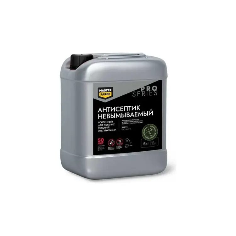 Невымываемый антисептик для защиты древесины в тяжелых условиях эксплуатации MASTERFARBE ХМ-11 PRO 4610091274097