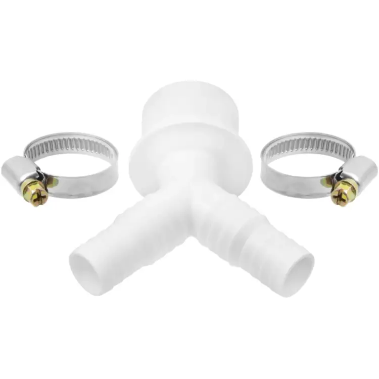 Двойной штуцер для сливного шланга стиральных машин MasterProf ИС.110665