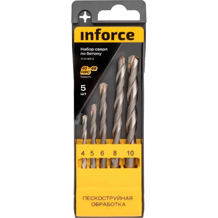 Набор сверл по бетону Inforce 11-01-901-5