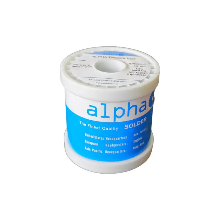 Припой трубчатый ALPHA TELECORE PLUS 0.5 мм, 0.5 кг (SN63/PB37, 1.2%, FT-2002) 172276 Припой трубчатый ALPHA TELECORE PLUS 0.5 мм, 0.5 кг (SN63/PB37, 1.2%, FT-2002) 172276