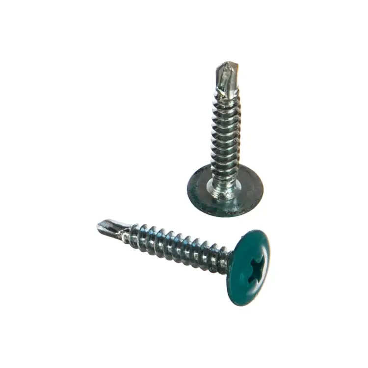 Саморез пшс сверло КРЕП-КОМП 4,2х25 RAL5021 (500 шт.) пшс255021