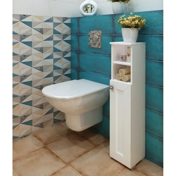 Туалетный шкаф SANTREK Гранд 2 ниши белый правый 200x950x190 316070