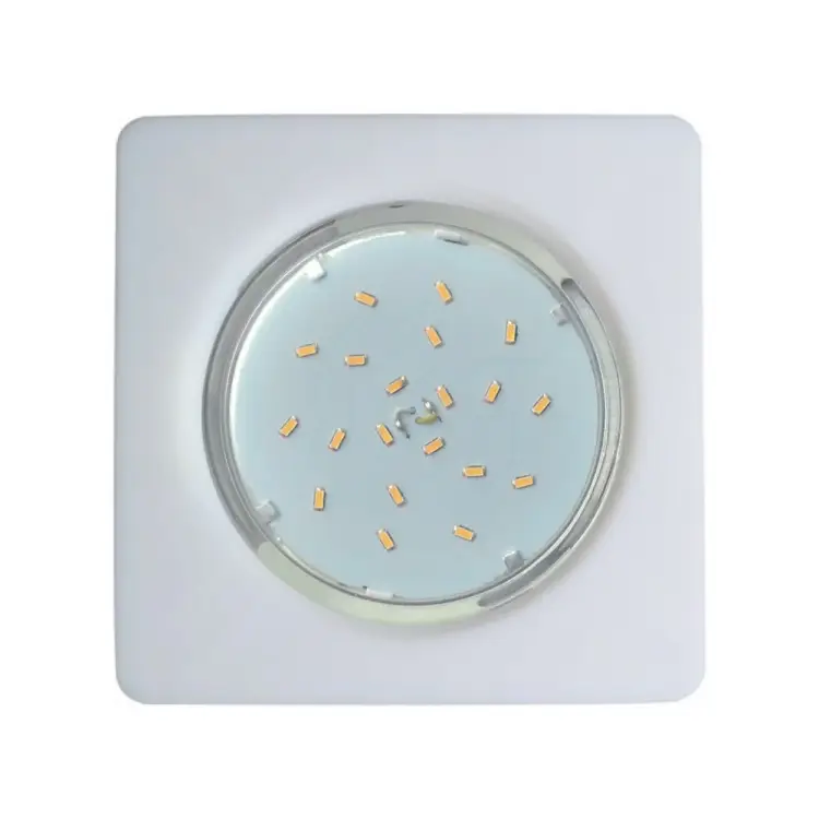 Квадратный легкий встраиваемый светильник Ecola 5357 FW5357ECD