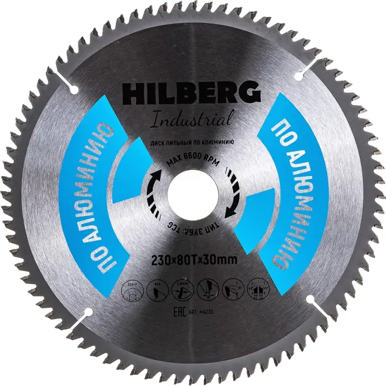 Пильный диск по алюминию Hilberg Hilberg Industrial HA230 Пильный диск по алюминию Hilberg Hilberg Industrial HA230