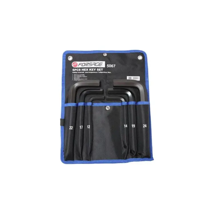Набор шестигранных Г-образных ключей Forsage F-5067(18813) Набор шестигранных Г-образных ключей Forsage F-5067(18813)