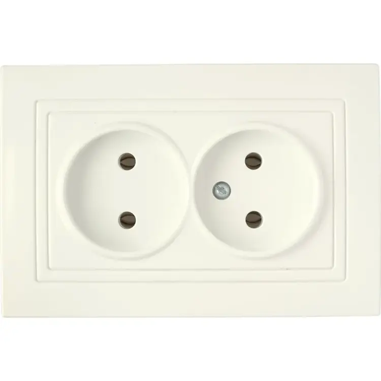 Двухместная розетка BYLECTRICA УЮТ РС16-343 бежевый