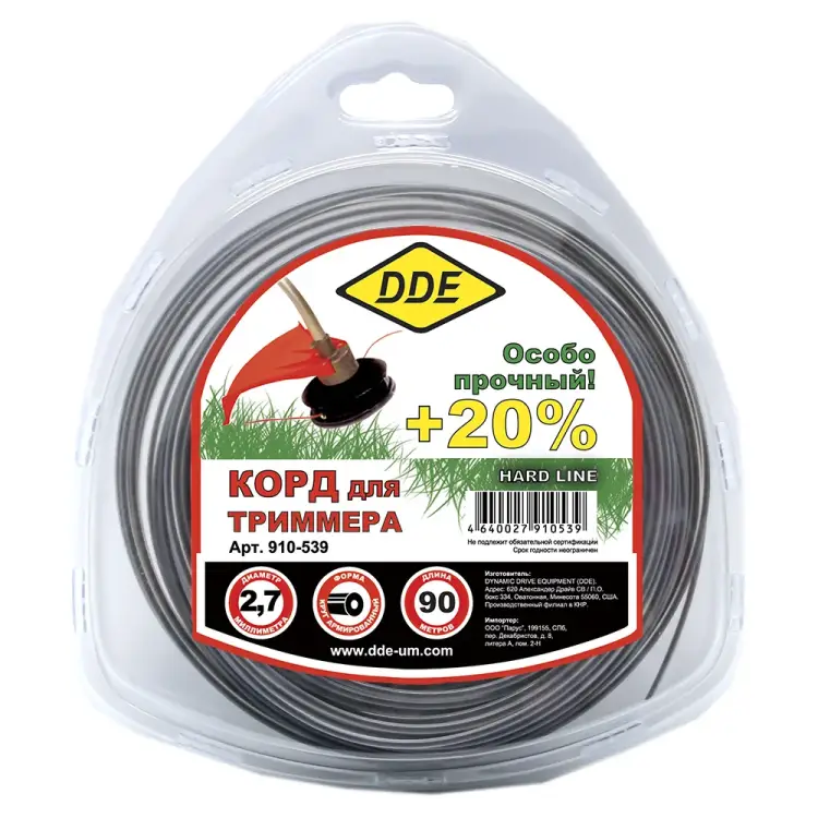 Триммерный корд DDE Hard line 910-539