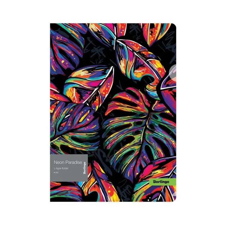 Папка-уголок Berlingo neon paradise LFp_A4081