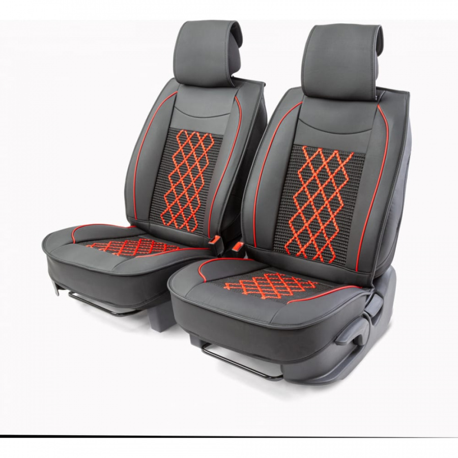Каркасные накидки на передние сиденья CarPerformance CUS-2092 BK/RD