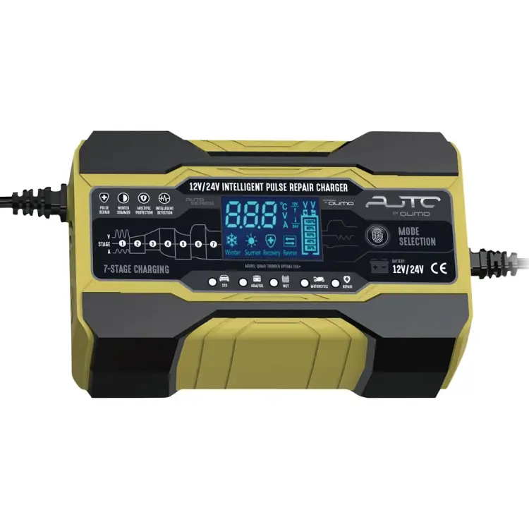 Универсальное импульсное зарядное устройство для АКБ с емкостью 12V 2-150Ah/24V 2-100Ah для аккумуляторов с напряжением 12V/24V QUMO Thunder Optima 10A+ 37740 Универсальное импульсное зарядное устройство для АКБ с емкостью 12V 2-150Ah/24V 2-100Ah для аккумуляторов с напряжением 12V/24V QUMO Thunder Optima 10A+ 37740