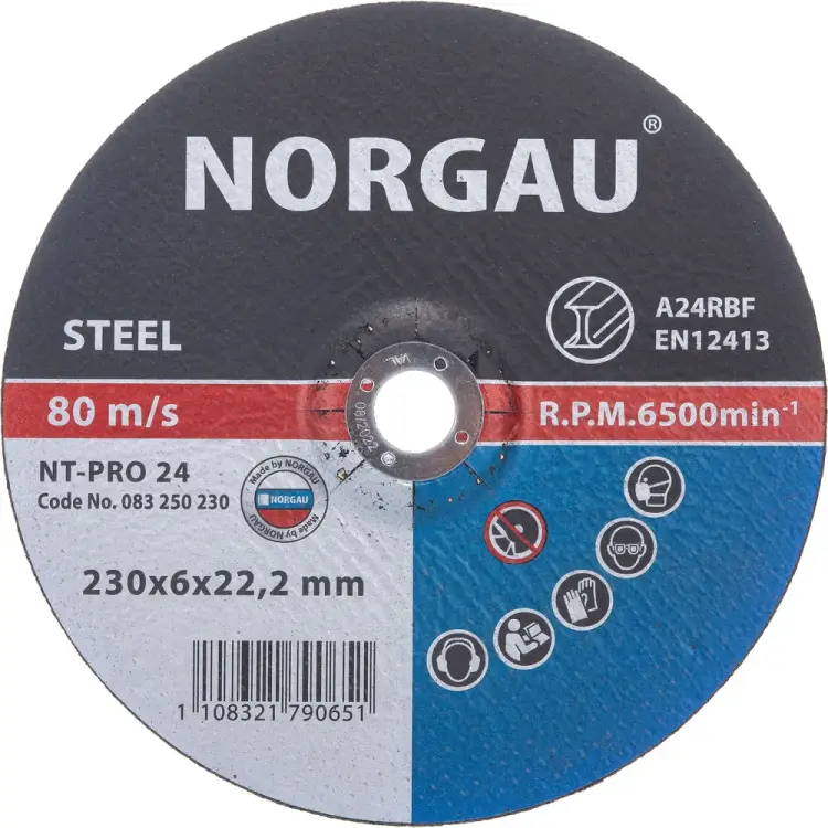 Шлифовальный диск по стали NORGAU NT-PRO 24 083250230 Шлифовальный диск по стали NORGAU NT-PRO 24 083250230