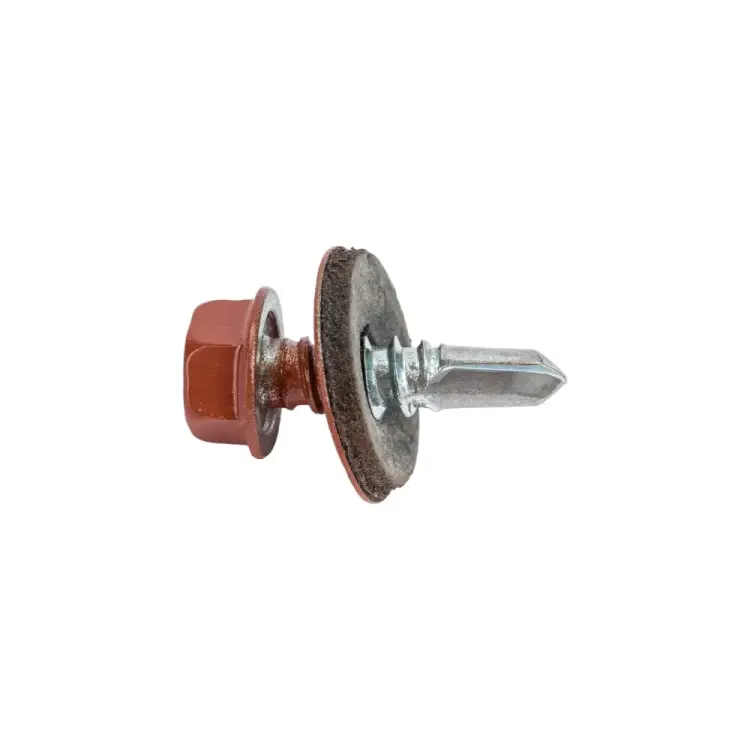 Кровельный саморез крепежная техника 5,5/19 RAL8004 коричневая медь (300 шт.) 420280