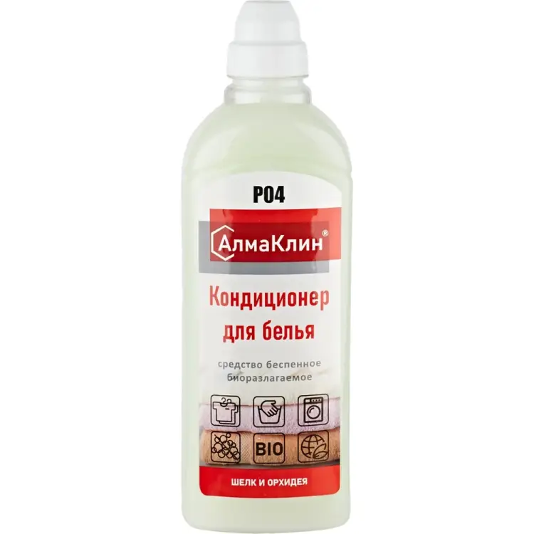 Кондиционер для белья ООО "БАЗОВАЯ ДЕЗИНФЕКЦИЯ" АлмаКлин P04 P04-Ш/О-1Л