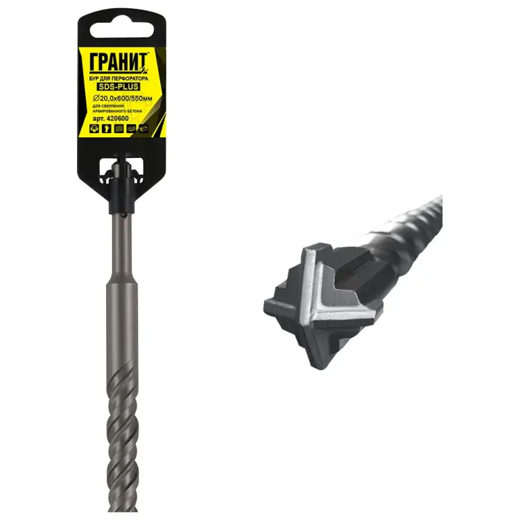 Бур sds-plus Гранит Quadro-X 420600