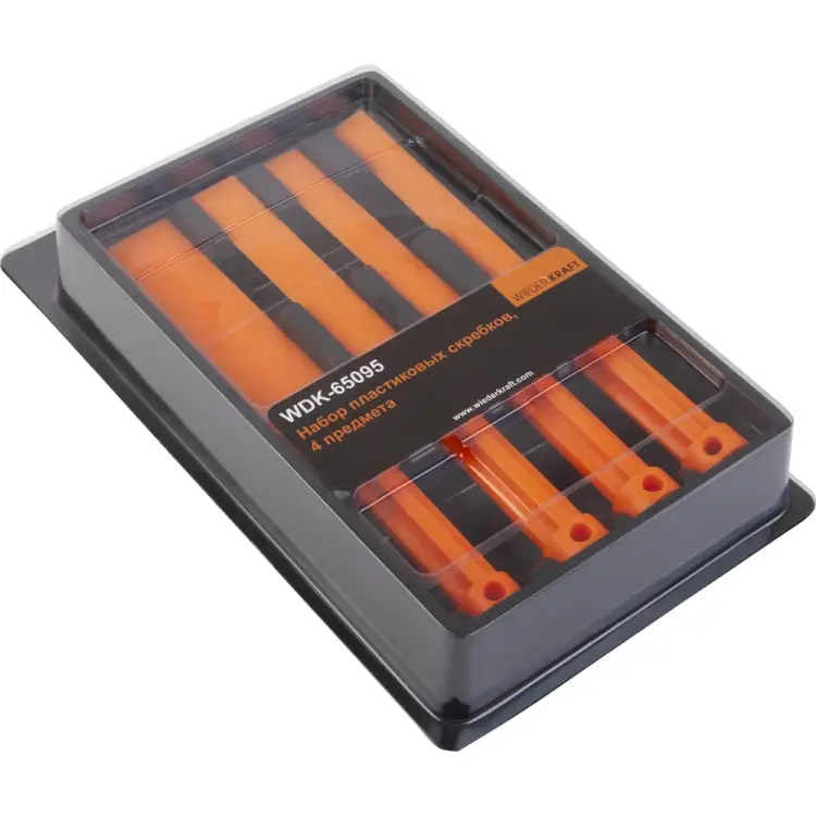 Набор пластиковых скребков WIEDERKRAFT WDK-65095