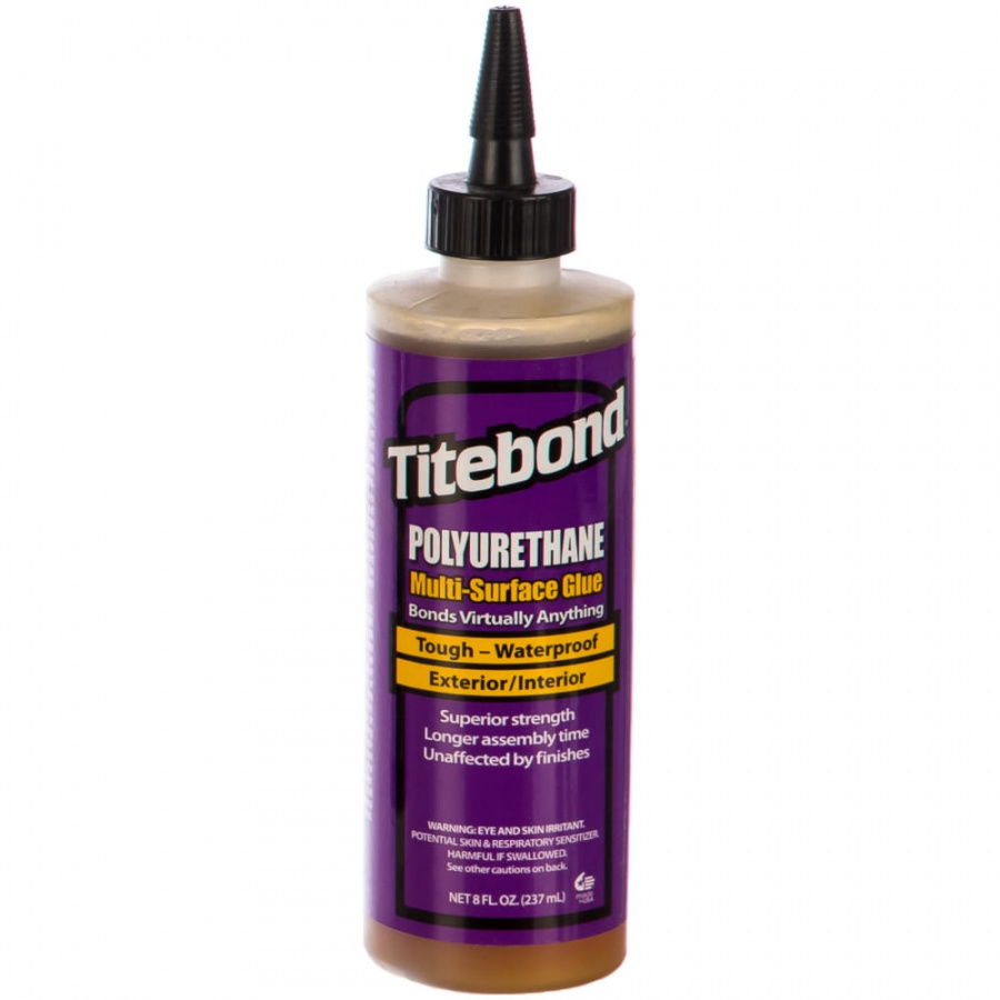Полиуретановый клей для пористых и непористых материалов Titebond Polyurethane Wood Glue