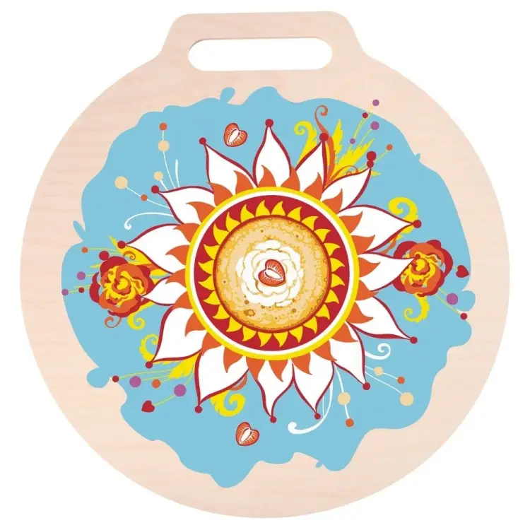 Разделочная доска МУЛЬТИДОМ Широкая Масленица МТ18-34 Разделочная доска МУЛЬТИДОМ Широкая Масленица МТ18-34