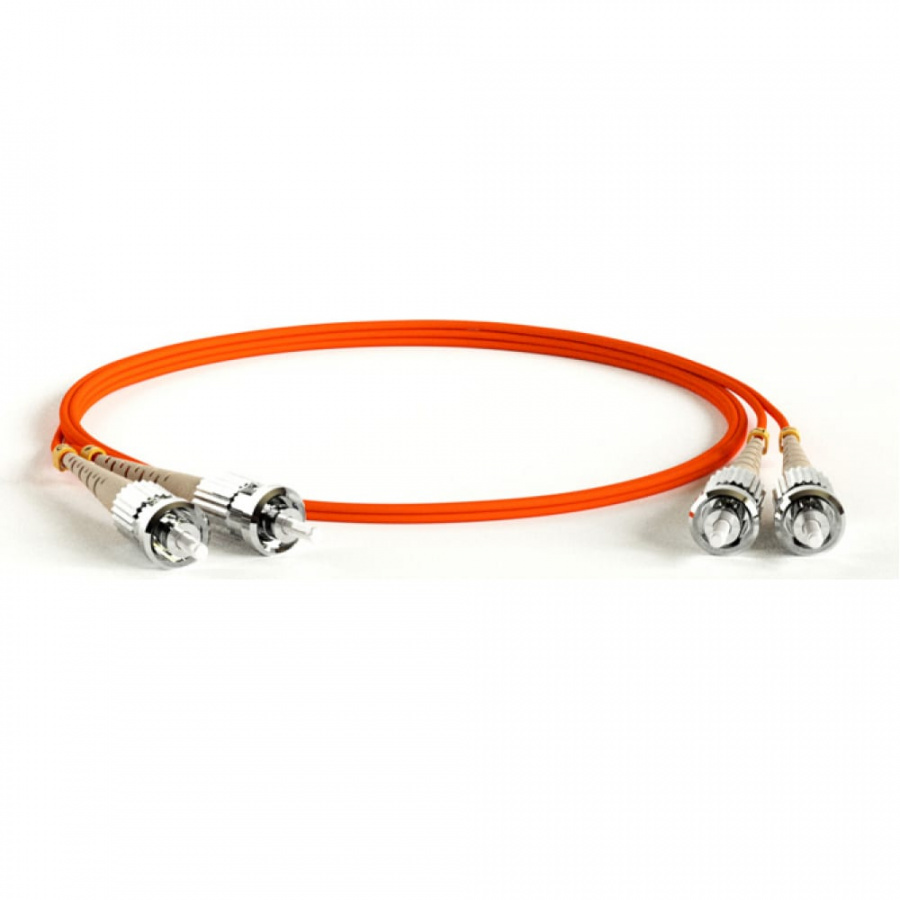 Волоконно-оптический патч-корд Hyperline FC-D2-62-ST/PR-ST/PR-H-1M-LSZH-OR
