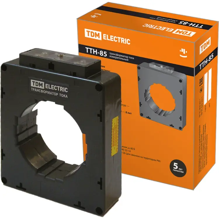Трансформатор тока TDM ELECTRIC ТТН 85/1000/5-15VA/0,5-Р SQ1101-1157