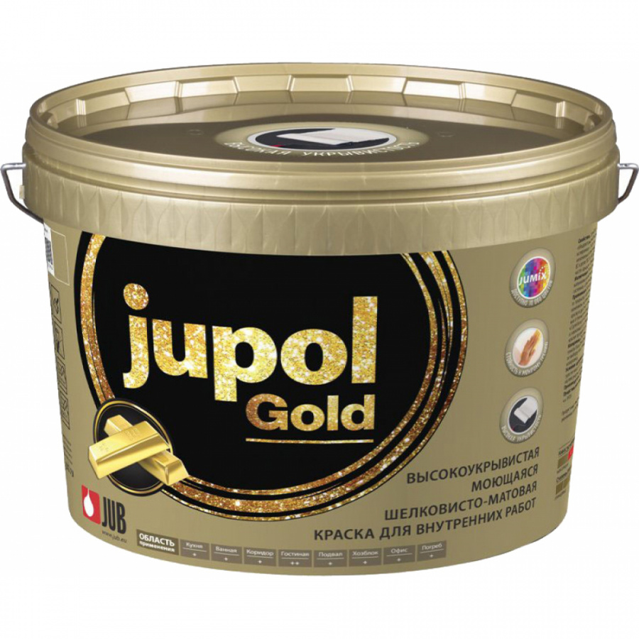 Моющаяся краска для внутренних работ JUB Jupol Gold