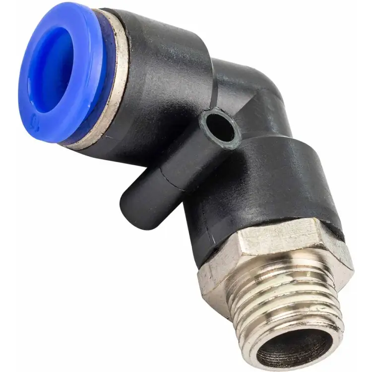 Угловой фитинг для пластиковых трубок Forsage F-SPL10-02(59405) Угловой фитинг для пластиковых трубок Forsage F-SPL10-02(59405)