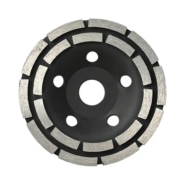 Зачистная двухрядная алмазная чашка KROTEC 5606022