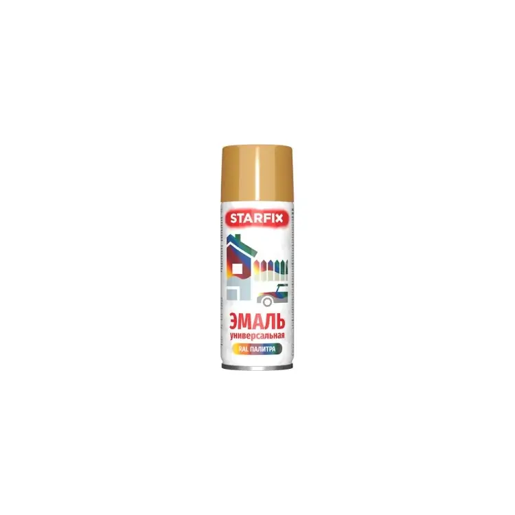 Аэрозольная универсальная краска-эмаль STARFIX SM-95064-1