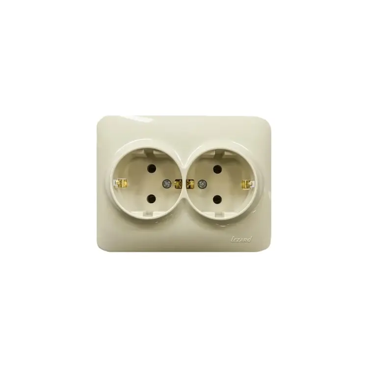 Двойная розетка Lezard KARINA LIFE 708-0300-127B