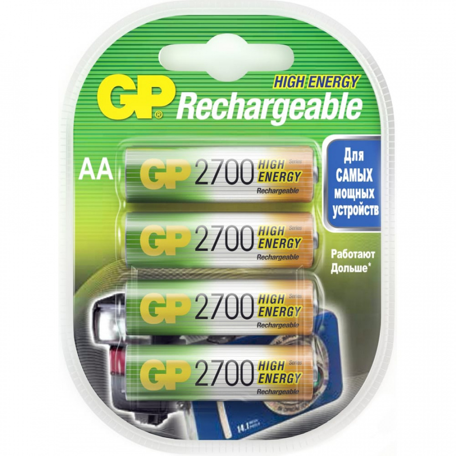 Перезаряжаемые аккумуляторы GP 270AAHC