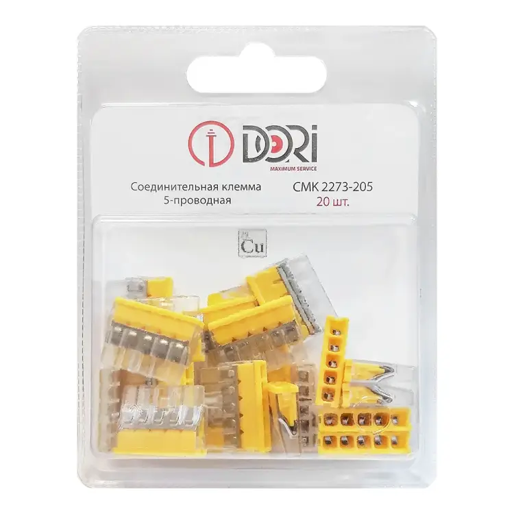 Соединительная 5-проводная клемма DORI CMK 2273-205 47094