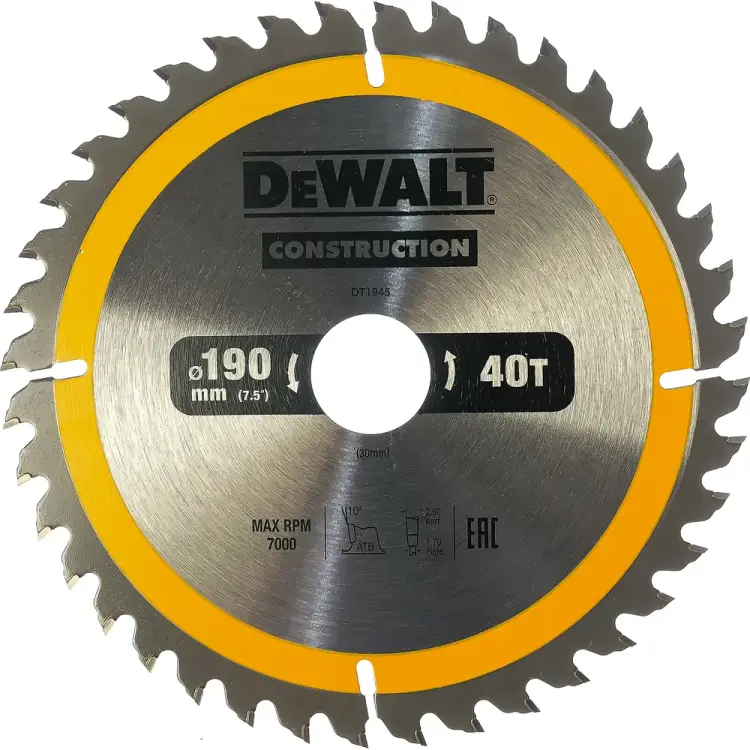 Пильный диск Dewalt DT1945 CONSTRUCT
