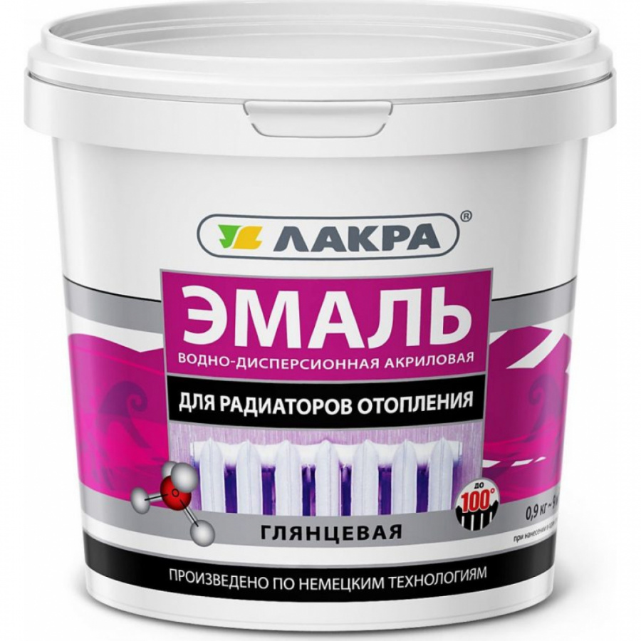 Акриловая эмаль для радиаторов отопления ЛАКРА 90003485883
