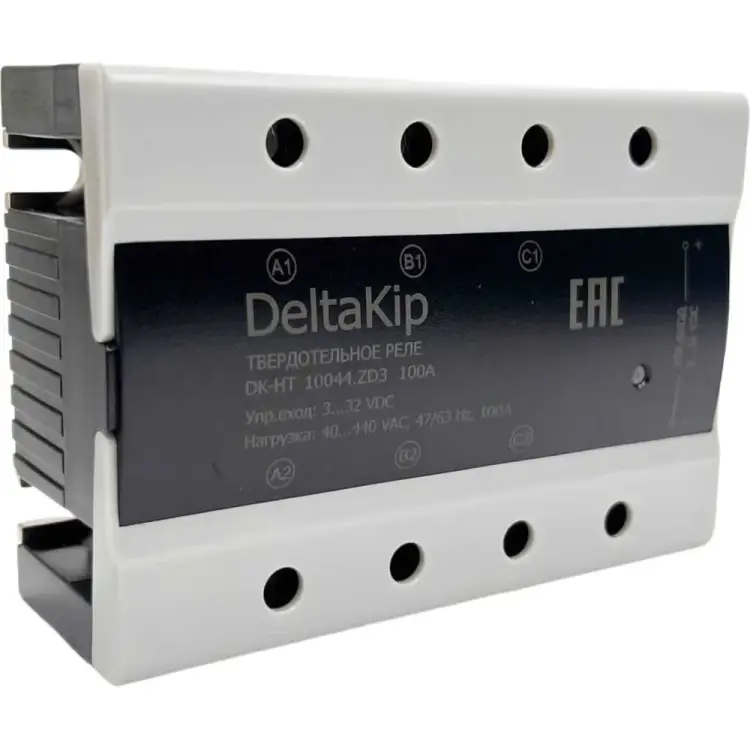 Трехфазное твердотельное реле для коммутации резистивной нагрузки DELTAKIP DK3-10044.ZD3 DK-F0000030