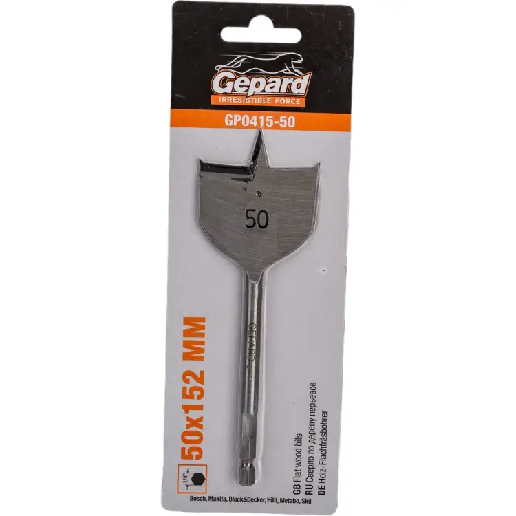 Перьевое сверло по дереву Gepard GP0415-50