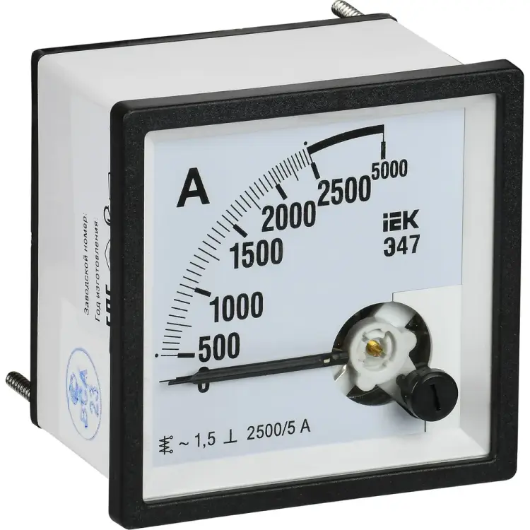 Амперметр IEK э47 IPA10-6-2500-E