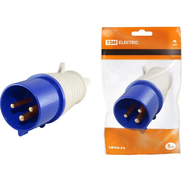 Вилка TDM ELECTRIC 033 SQ0601-0010 Вилка TDM ELECTRIC 033 SQ0601-0010