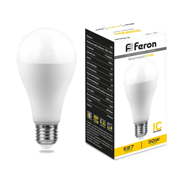 Светодиодная лампа FERON LB-130 Шар 38194