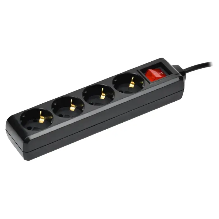 Удлинитель IEK у04к 4 места с/з 3м 3x1мм2 16а 250в чер. WYP10-16-04-03-ZK-K02