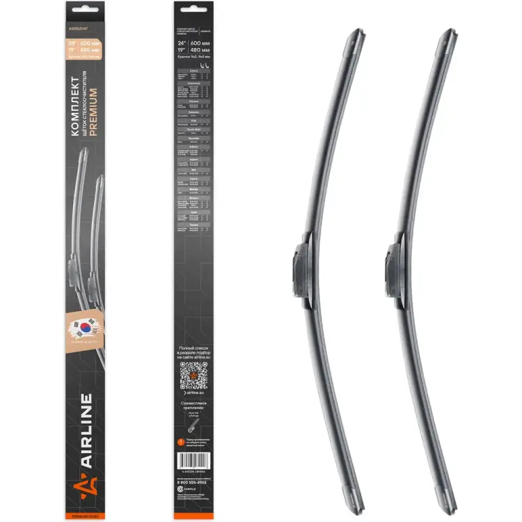 Комплект щеток стеклоочистителя Airline PREMIUM AWBM047