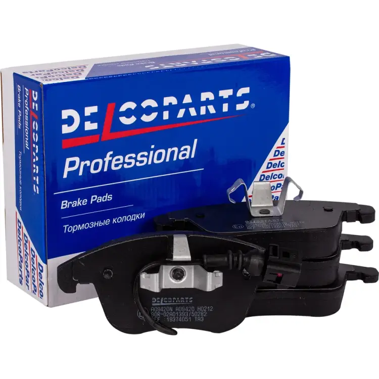 Передние колодки тормозные Delcoparts 19374051 Передние колодки тормозные Delcoparts 19374051