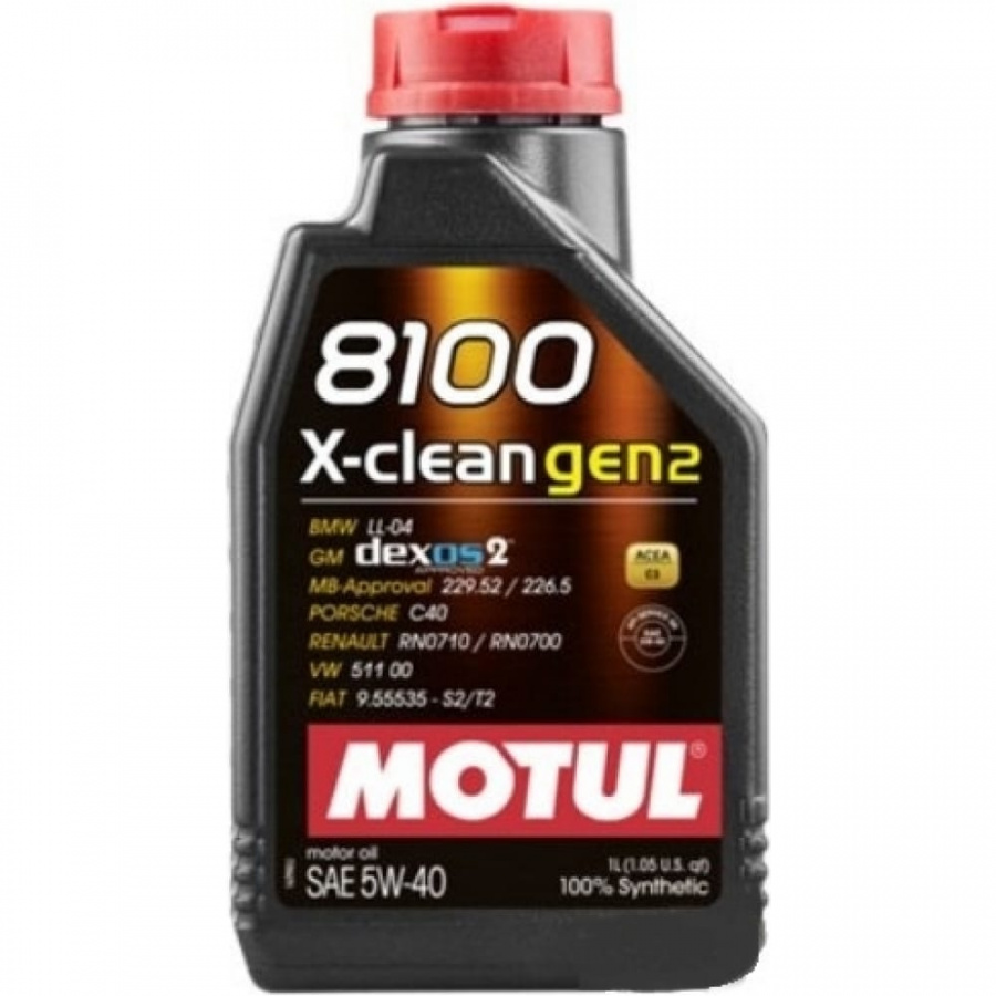 Синтетическое масло MOTUL 8100 X-clean GEN2 5W40