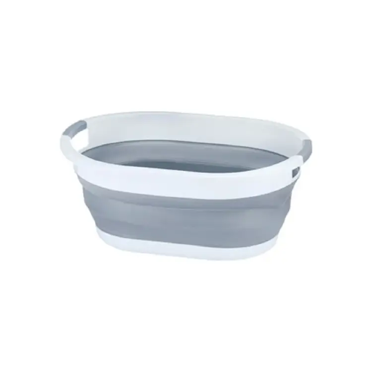 Силиконовый складной тазик SanTrade SM-PR139/GY 4506