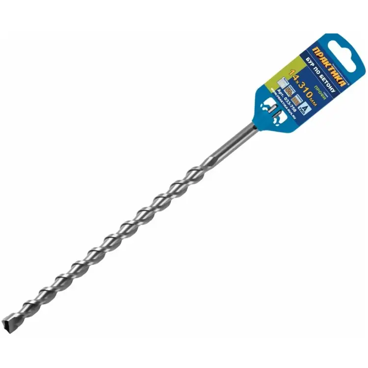 Бур sds plus по бетону ПРАКТИКА 033-758 Бур sds plus по бетону ПРАКТИКА 033-758