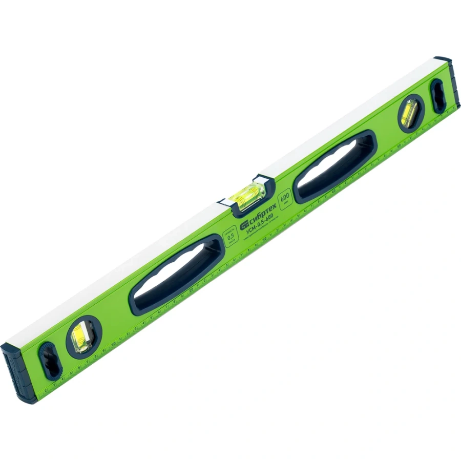 Алюминиевый фрезерованный магнитный уровень СИБРТЕХ УСМ-0,5-600 34114