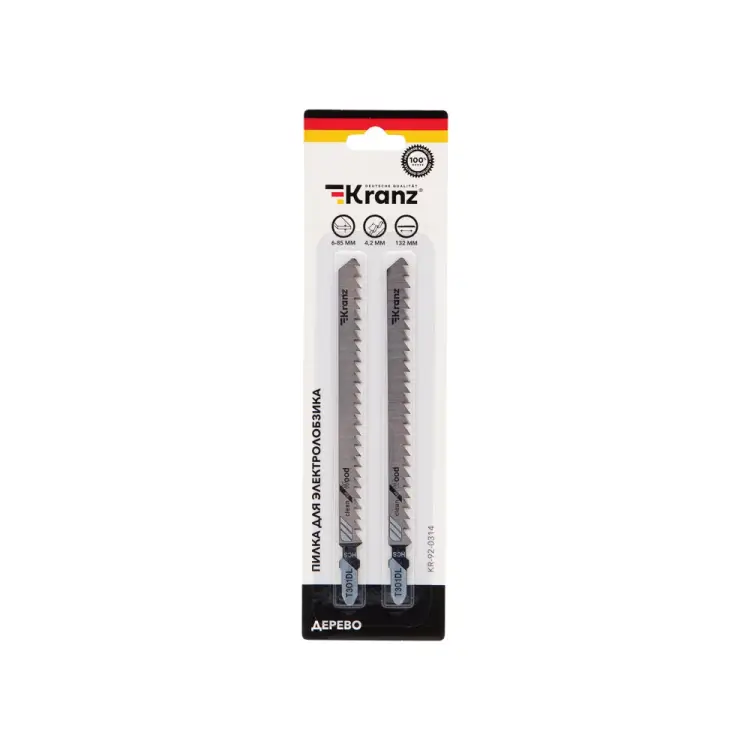 Пилка для лобзика по дереву KRANZ T301DL KR-92-0314 Пилка для лобзика по дереву KRANZ T301DL KR-92-0314