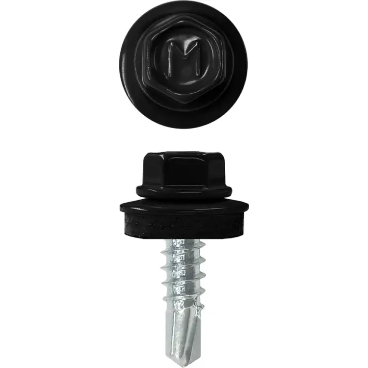 Кровельный саморез-сверло Daxmer 4,8x19 RAL 9005 250 шт. 00000325293