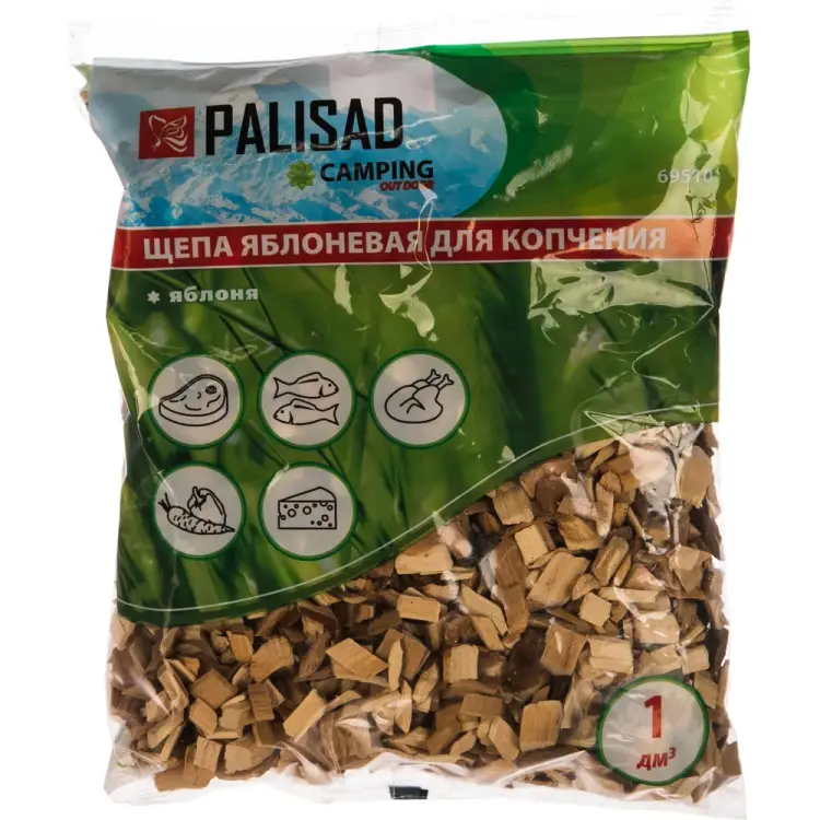Яблоневая щепа для копчения PALISAD Camping 69510 Яблоневая щепа для копчения PALISAD Camping 69510