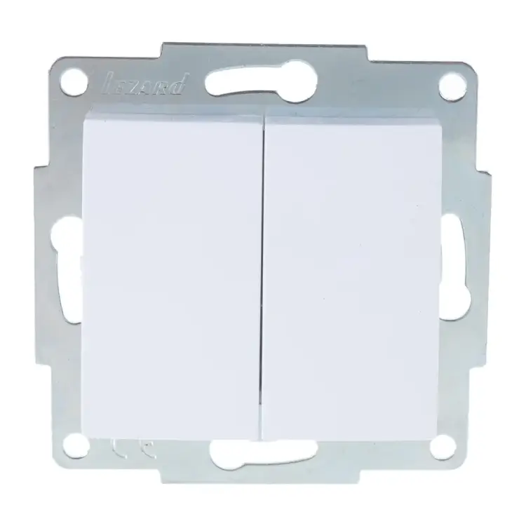 Двойной выключатель Lezard KARINA 707-0288-101