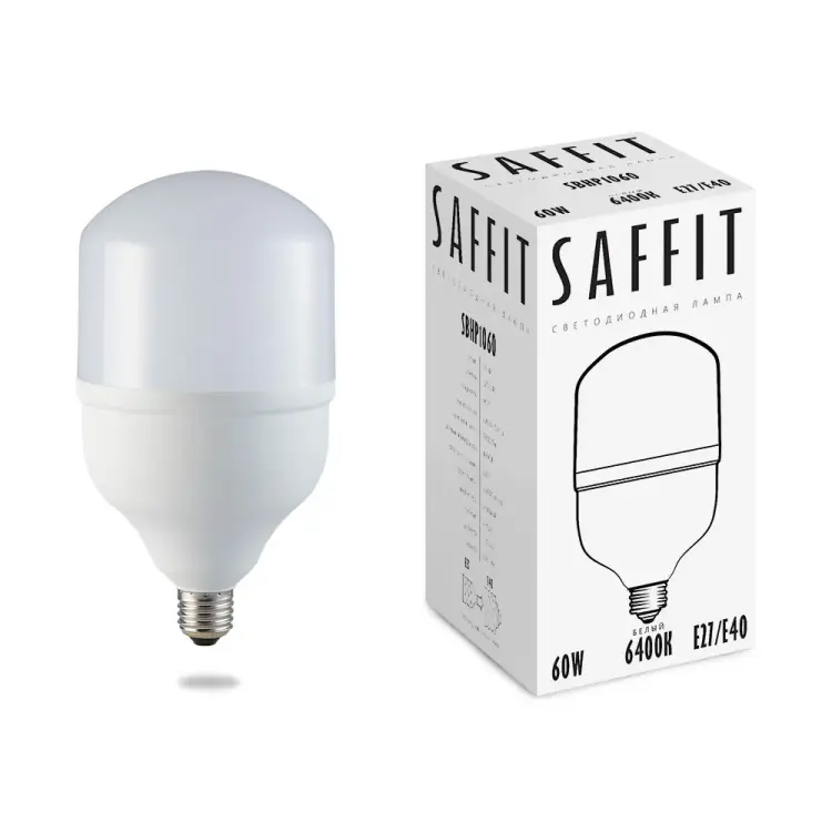 Светодиодная лампа SAFFIT SBHP1060 60W 230V E27-E40 6400K 55097