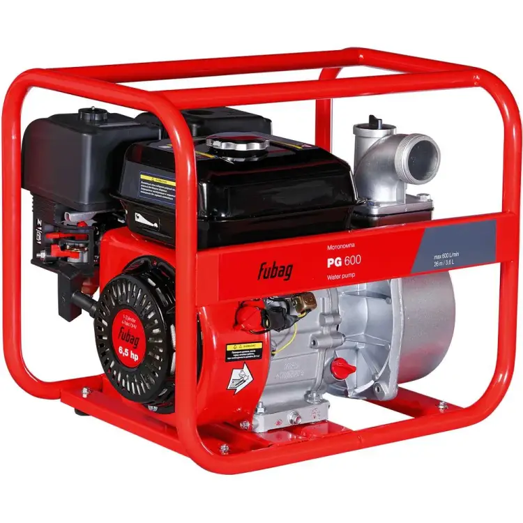 Бензиновая мотопомпа для чистой воды FUBAG PG 600 646260 Бензиновая мотопомпа для чистой воды FUBAG PG 600 646260